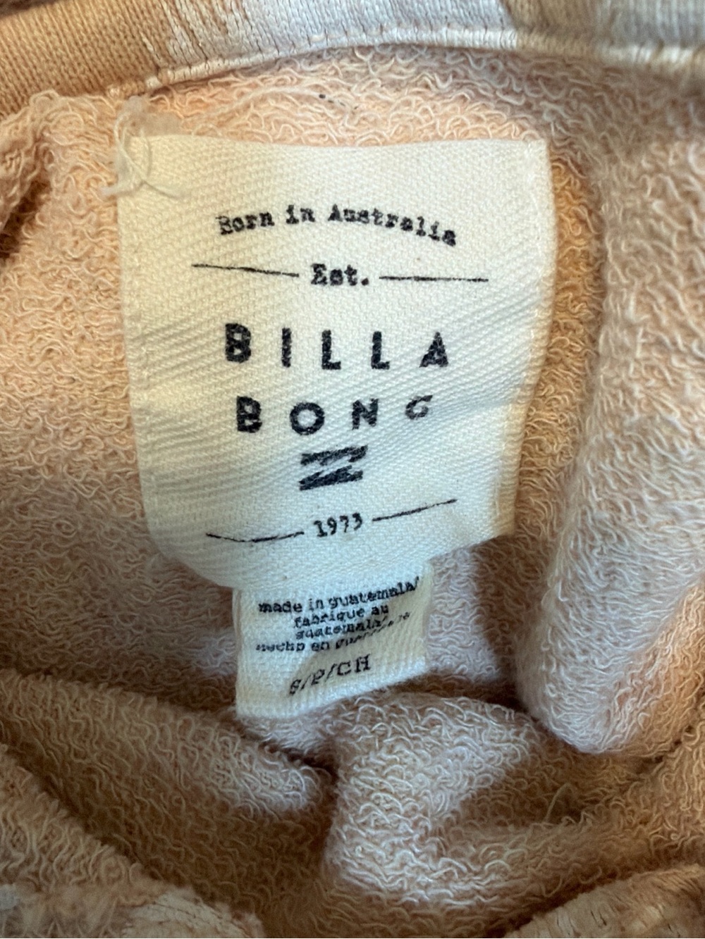 Billabong Beige and White Floral Pullover Hoodie - Picture 4 of 4